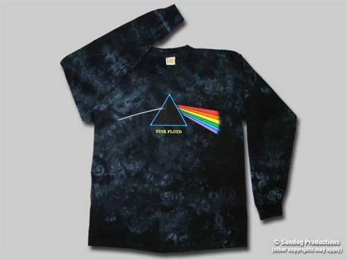 Pink Floyd Dark Side Of The Moon Long Sleeve Shirt Pink Floyd Tie Dye